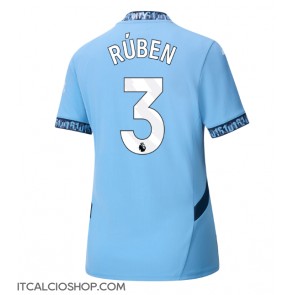 Manchester City Ruben Dias #3 Prima Maglia Femmina 2024-25 Manica Corta